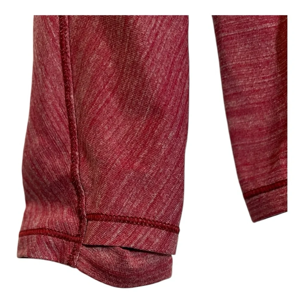 Lululemon Set To Sweat Long Sleeve Shirt Heathered Ruby Red Size 12?